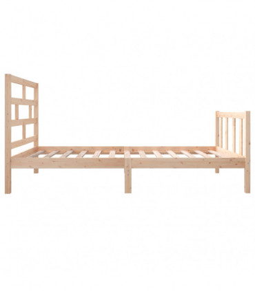 vidaXL Bed Frame Solid Wood Pine 100x200 cm