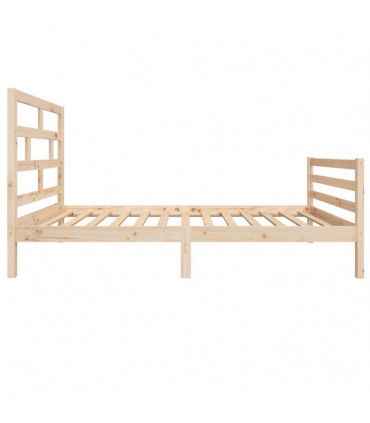 Bed Frame Solid Wood Pine 100x200 cm