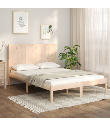 Bed Frame Solid Wood Pine 120x190 cm 4FT Small Double