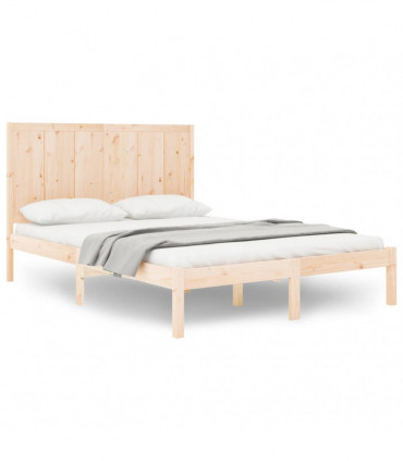 Bed Frame Solid Wood Pine 120x190 cm 4FT Small Double