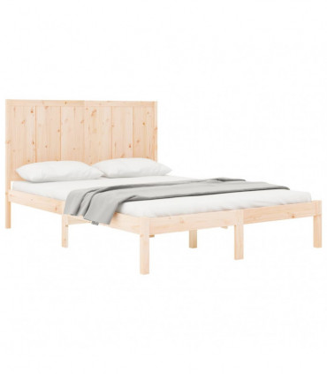 Bed Frame Solid Wood Pine 120x190 cm 4FT Small Double