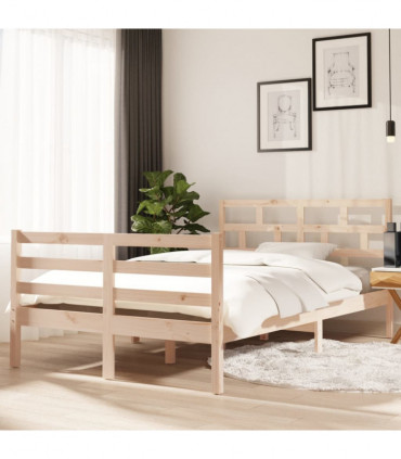 Bed Frame Solid Wood Pine 120x200 cm