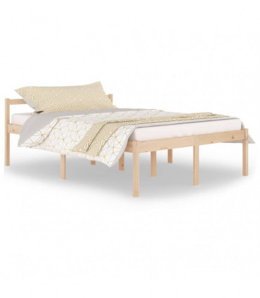Bed Frame Solid Wood Pine 140x200 cm
