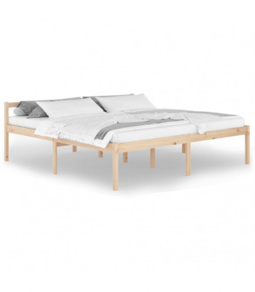 Bed Frame Solid Wood Pine 200x200 cm