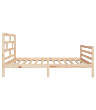 Bed Frame Solid Wood Pine 90x200 cm