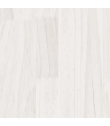 vidaXL Bed Frame White Solid Wood Pine 90x190 cm Single