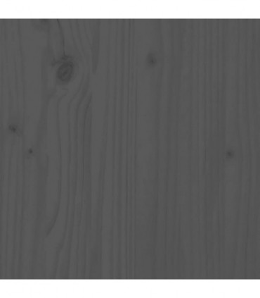 Bed Headboard Grey 125.5x4x100 cm Solid Pine Wood