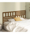 Bed Headboard Honey Brown 206x4x100 cm Solid Wood Pine