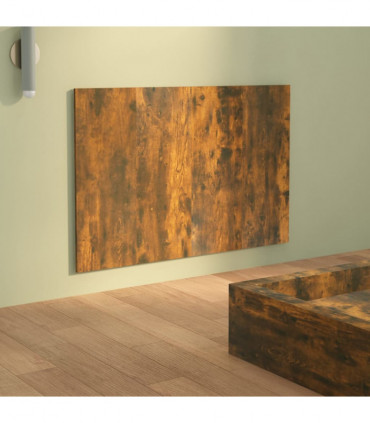 Bed Headboard Smoked Oak 120x1.5x80 cm Engineered Wood