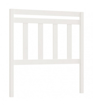 vidaXL Bed Headboard White 106x4x100 cm Solid Wood Pine