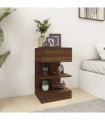 Bedside Cabinet Brown Oak 40x35x65 cm Engineered Wood