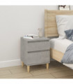 Bedside Cabinet Concrete Grey 40x35x50 cm