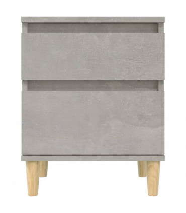 Bedside Cabinet Concrete Grey 40x35x50 cm