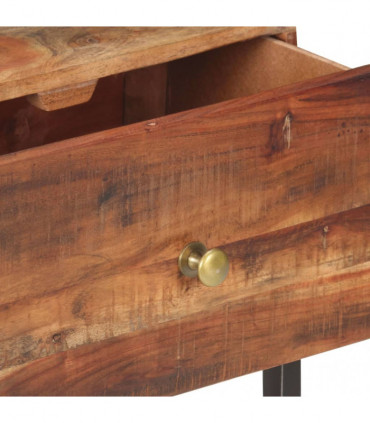 Bedside Table 40x30x50 cm Rough Acacia Wood