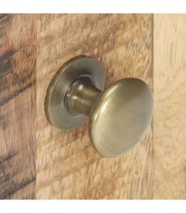 Bedside Table 40x30x50 cm Rough Mango Wood