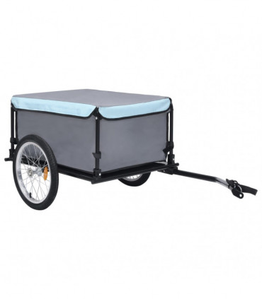 Bike Cargo Trailer Black and Blue 65 kg