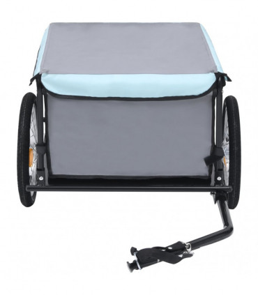 Bike Cargo Trailer Black and Blue 65 kg