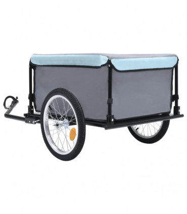 Bike Cargo Trailer Black and Blue 65 kg