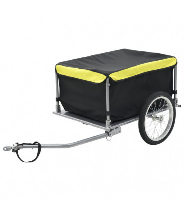 Bike Cargo Trailer Black and Yellow 65 kg