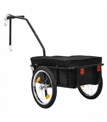 Bike Cargo Trailer/Hand Wagon 155x60x83 cm Steel Black