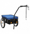 Bike Cargo Trailer/Hand Wagon 155x60x83 cm Steel Blue