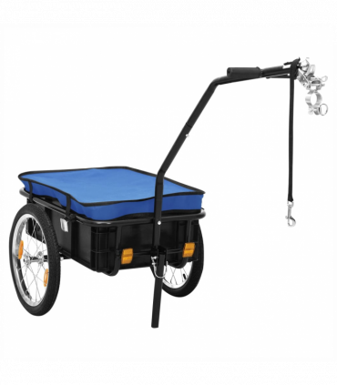 Bike Cargo Trailer/Hand Wagon 155x60x83 cm Steel Blue