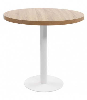 Bistro Table Light Brown 80 cm MDF
