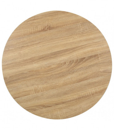 Bistro Table Light Brown 80 cm MDF