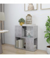 Book Cabinet Concrete Grey 60x24x63 cm Engineered Wood