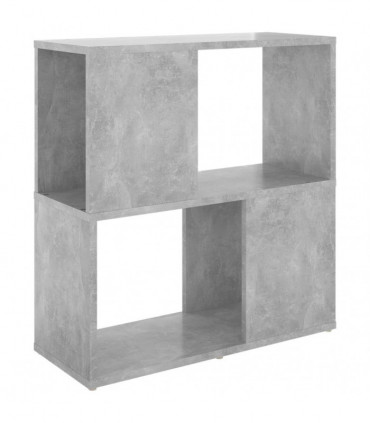Book Cabinet Concrete Grey 60x24x63 cm Engineered Wood