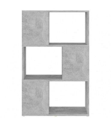 Book Cabinet Room Divider Concrete Grey 60x24x94 cm Engineered Wood