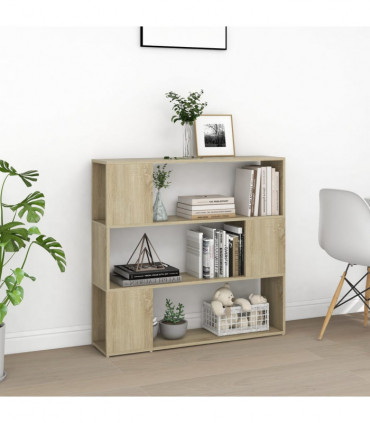 Book Cabinet Room Divider Sonoma Oak 100x24x94 cm
