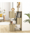 Book Cabinet Room Divider Sonoma Oak 60x24x94 cm Engineered Wood