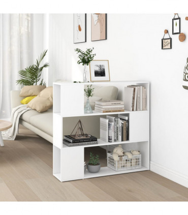 Book Cabinet Room Divider White 100x24x94 cm