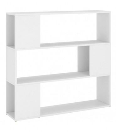 Book Cabinet Room Divider White 100x24x94 cm