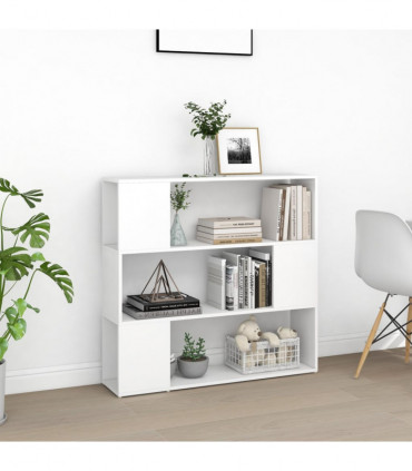 Book Cabinet Room Divider White 100x24x94 cm