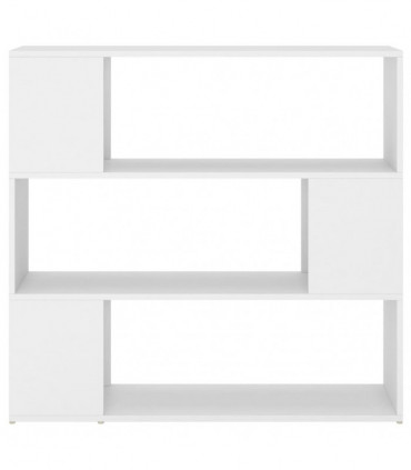 Book Cabinet Room Divider White 100x24x94 cm