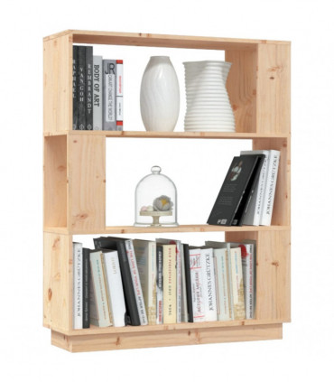 Book Cabinet/Room Divider 80x25x101 cm Solid Wood Pine