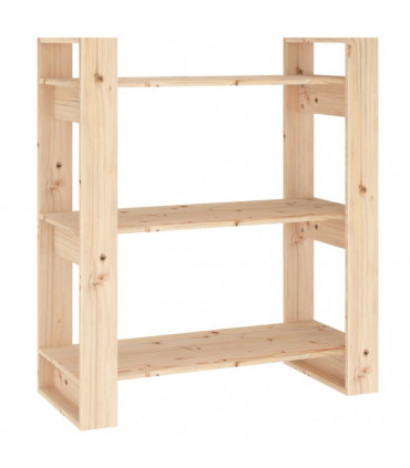 Book Cabinet/Room Divider 80x35x91 cm Solid Wood Pine