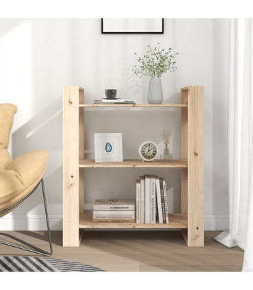 Book Cabinet/Room Divider 80x35x91 cm Solid Wood Pine