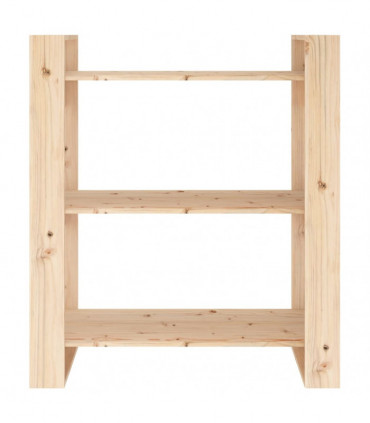 Book Cabinet/Room Divider 80x35x91 cm Solid Wood Pine