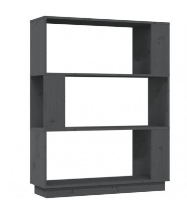 Book Cabinet/Room Divider Grey 80x25x101 cm Solid Wood Pine