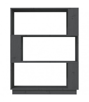 Book Cabinet/Room Divider Grey 80x25x101 cm Solid Wood Pine