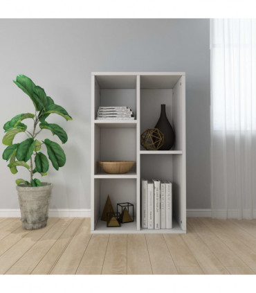 Book Cabinet/Sideboard White 50x25x80 cm Engineered Wood