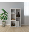 Book Cabinet/Sideboard White 50x25x80 cm Engineered Wood