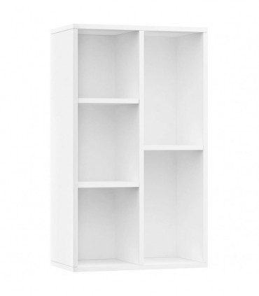 Book Cabinet/Sideboard White 50x25x80 cm Engineered Wood