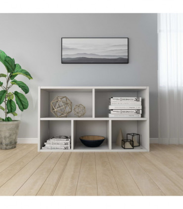 Book Cabinet/Sideboard White 50x25x80 cm Engineered Wood