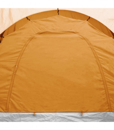 Camping Tent 6 Persons Grey and Orange