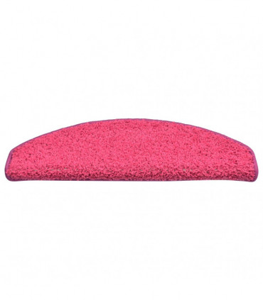 Carpet Stair Treads 15 pcs Pink 65x21x4 cm