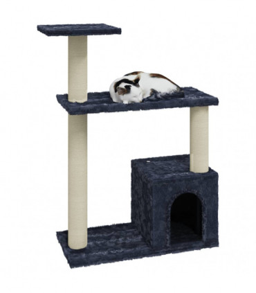Cat Tree with Sisal Scratching Posts Dark Grey 70 cm